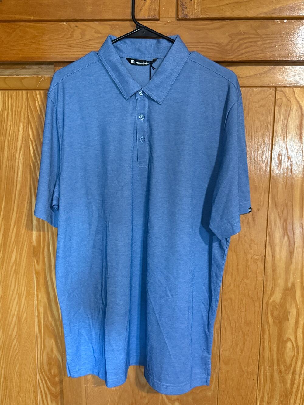 NWT TravisMathew Prestige Lifestyle Golf Polo Shirt - Blue XL